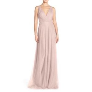 Monique Lhuillier Bridesmaids Tulle Gown Sz 12